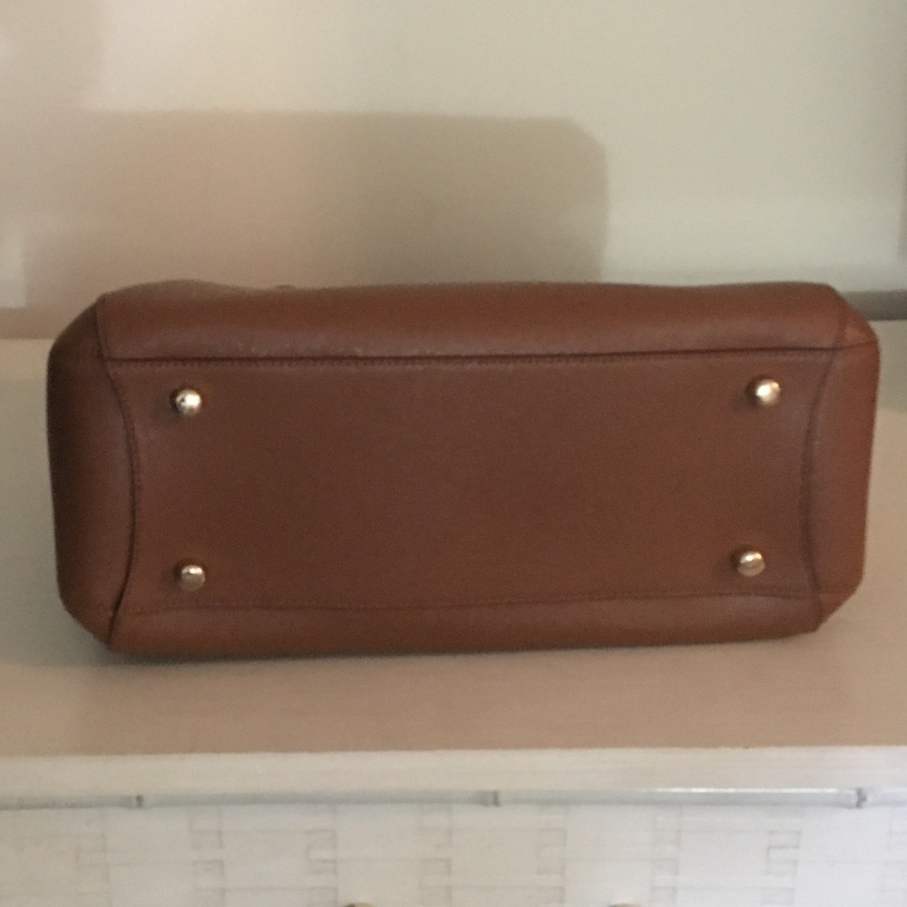 Coach Brown Leather Satchel Tote - Picture 3 of 5